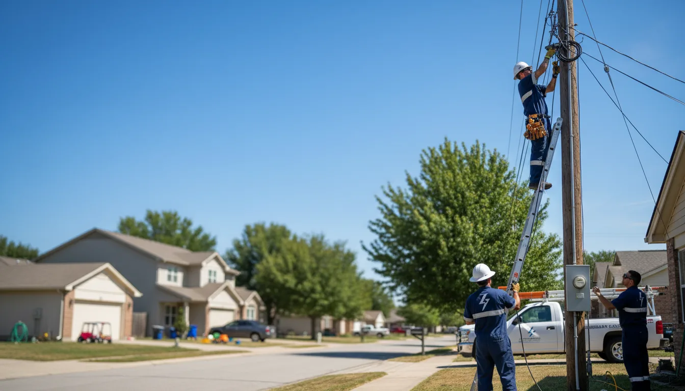 Residential electrician providing installation services in Bernhards Bay, NY